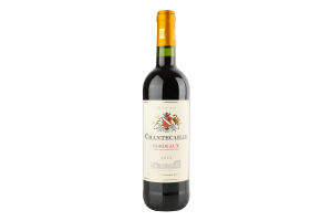 Вино Шантекале Бордо Руж червоне сухе 12,5% 0,75л ДжВДж