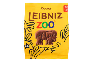 Печенье Какао Zoo Leibniz м/у 100г