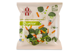 Смесь овощная быстрозамороженная Junior Highberry м/у 400г