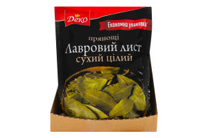 Лист лавровий сухий цілий Деко м/у 50г