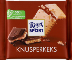 Шоколад молочний з начинкою з какао-крему та печива Ritter Sport м/у 100г