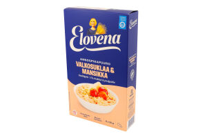 Каша-хвилинка вівсяна білий шоколад та полуниця Elovena к/у 6x35г