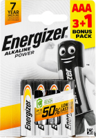 Батарейка AAA 1.5V LR03 Alkaline Power Energizer 4шт