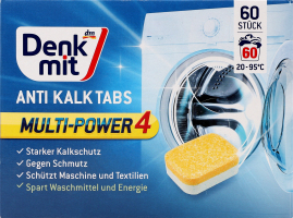 Таблетки проти вапняного нальоту Multi-power2 д/пральних машин 60*16г Denkmit