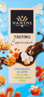 Шоколад молочний з карамелізованим попкорном та сіллю Tasting experience Vanini к/у 75г