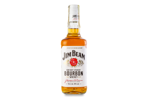 Віскі 0.7л 40% Bourbon White Jim Beam пл