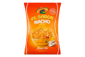 Чипси зі смаком барбекю Nacho El Sabor м/у 100г
