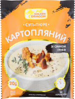 Суп-пюре швидкого приготування Картопляний з грибами 20г Голден Драгон