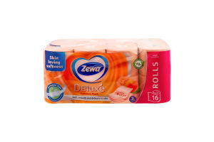 Папір туалетний 3-х шаровий Cashmere peach Deluxe Zewa 16шт