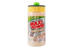 Средство для мытья посуды с ароматом миндаля Maxi Power 1л