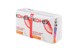 Прокладки гігієнічні Normal Ultra soft Kotex 20шт