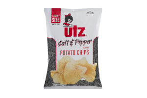 Utz Salt & Pepper Potato Chips Family Size