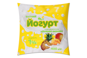 Йогурт 7 400 г 1% п/е Ананас-манго