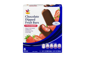 Ahold Chocolate Dipped Fruit Bars Strawberry - 6 CT