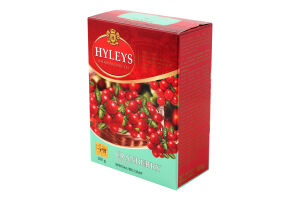 Чай черный цейлонский байховый цельнолистовой с добавлением растительного сырья Клюква Hyleys к/у 100г