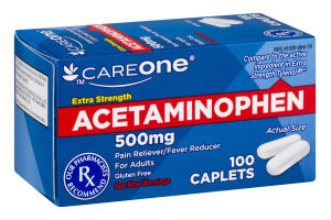 CareOne Acetaminophen Pain Reliever/Fever Reducer - 100 CT