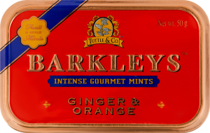 Льодяники з імбирем та апельсиновим ароматом Barkleys з/б 50г