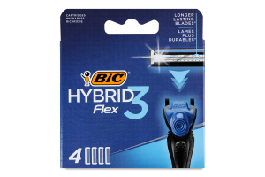 Кассеты 3-лезвийные Hybrid Flex 3 BiC 4шт