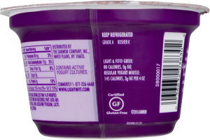 Dannon Light & Fit Greek Mousse Yogurt Blueberry Tart