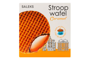 Вафлі з карамельною начинкою Stroopwafel Saleks к/у 231г