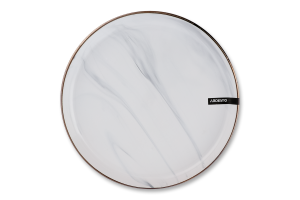 Тарілка обідня Marmo біла кераміка 27см Ardesтo
