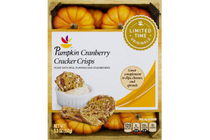 Ahold Pumpkin Cranberry Cracker Crisps