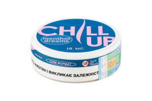 Подушечки никотиносодержащие бестабачные для орального использования с подсластителями Chill Up Menthol dreams 20шт