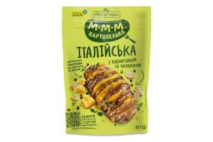 Приправа натуральная к картофелю и овощам с пармезаном и чесноком Итальянская Pripravka д/п 25г