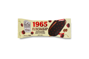 Морозиво 12% ескімо пломбір з кранчами вишні в шоколадній глазурі Черешня-йогуртове 1965 Лімо м/у 80г