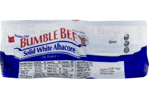 Bumble Bee Solid White Albacore Premium Tuna In Water - 4 PK
