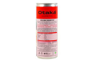 Напиток безалкогольный слабогазированный Искристая малина Комбуча Otaka ж/б 250мл