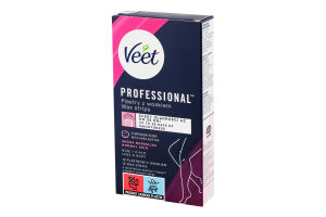 Полоски для депиляции восковые для нормальной кожи Professional Veet 12шт