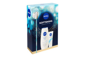 Набір косметичний Гель-догляд для душу Creme soft 250мл + Крем для обличчя, рук та тіла Soft 75мл Softening Nivea 2шт