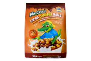Сухий сніданок Mr. Croco 350 г кульки какао карамель