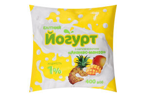 Йогурт 7 400 г 1% п/е Ананас-манго