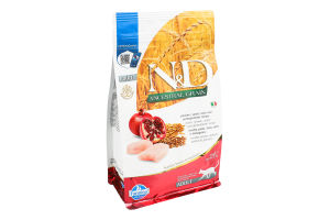 Корм сухой полнорационный для взрослых котов с курицей и гранатом N&D Ancestral Grain Farmina м/у 300г