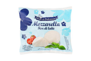 Сыр 40% мягкий из коровьего молока в рассоле Mozzarella Fior di Dolcezza м/у 220г