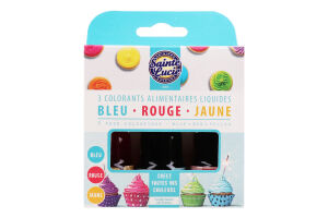 Барвники Sainte Lucie рідкі харчові син-черв-жовт