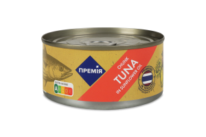 Тунець Премія шматочками стерилізований в олії
