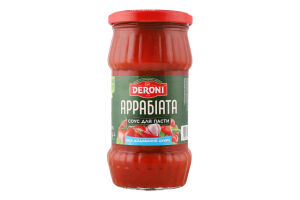 Соус для пасты Аррабиата Deroni с/б 310г