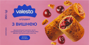 Штрудели замороженные из вытяжного теста филло с вишней Valesto к/у 350г