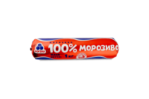 Морозиво з комбінованим складом сировини 100% морозиво Рудь м/у 1кг
