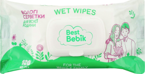 Серветки вологі д/всієї родини 120шт з клапаном Best Bebik