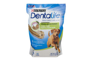 Purina Dentalife Daily Oral Care Dog Treats Large - 18 CT