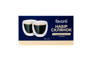 Склянка Favore з подвійним дном 80мл