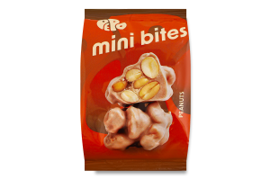 Цукерка Арахіс в карамельній глазурі Mini bites Pepo м/у 50г