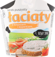 Крем-сир збитий з лососем та кропом 58% 150г стакан Laciaty