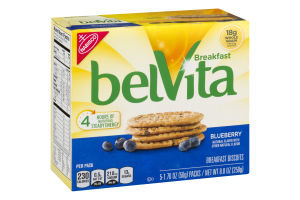 Nabisco belVita Breakfast Biscuits Blueberry - 5 CT