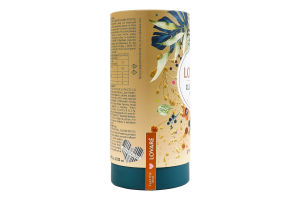 Чай зеленый байховый листовой с кусочками фруктов лепестками цветов и ароматом малины Ночь Клеопатры Lovare тубус 80г