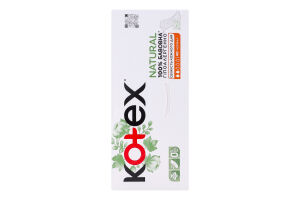 Прокладки женские гигиенические ежедневные Normal Natural Kotex 40шт